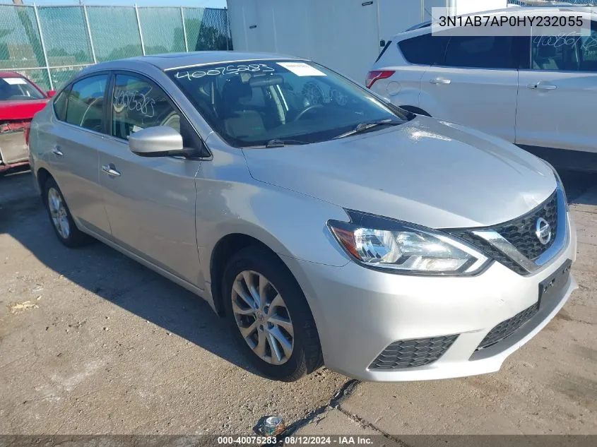 2017 Nissan Sentra Sv VIN: 3N1AB7AP0HY232055 Lot: 40075283