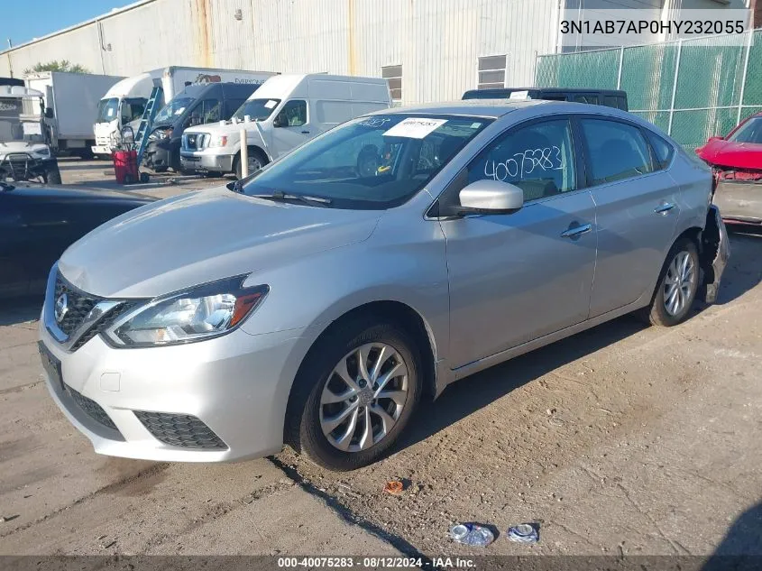 2017 Nissan Sentra Sv VIN: 3N1AB7AP0HY232055 Lot: 40075283