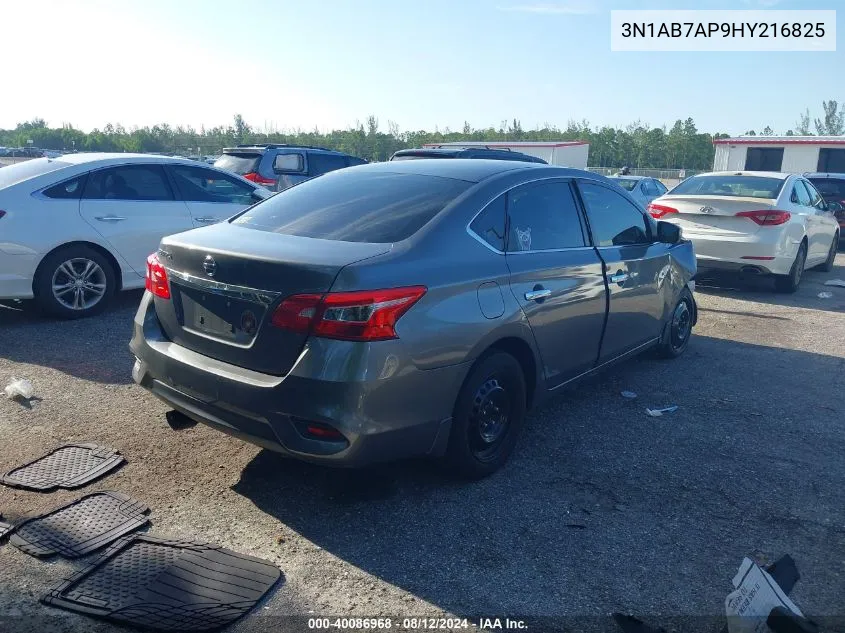 2017 Nissan Sentra S VIN: 3N1AB7AP9HY216825 Lot: 40086968