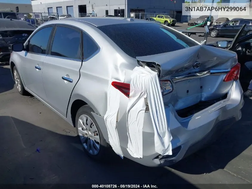 2017 Nissan Sentra Sv VIN: 3N1AB7AP6HY299064 Lot: 40108726