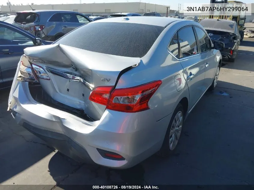 2017 Nissan Sentra Sv VIN: 3N1AB7AP6HY299064 Lot: 40108726