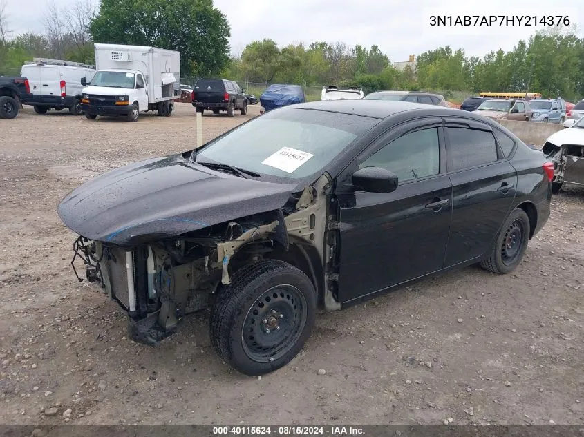 2017 Nissan Sentra S VIN: 3N1AB7AP7HY214376 Lot: 40115624