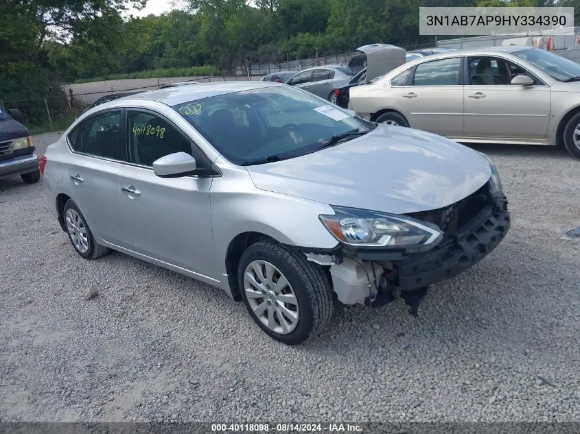 2017 Nissan Sentra S VIN: 3N1AB7AP9HY334390 Lot: 40118098