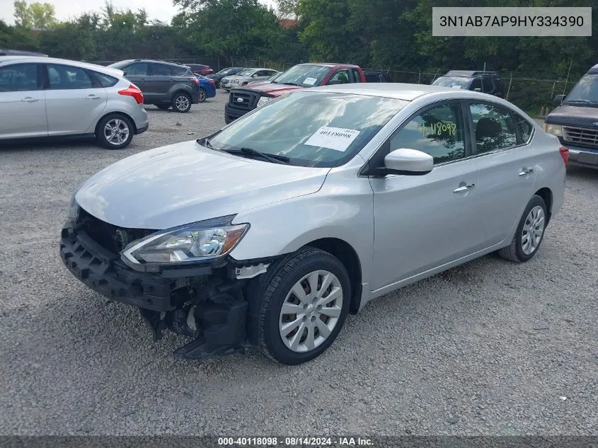 3N1AB7AP9HY334390 2017 Nissan Sentra S