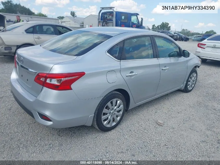 2017 Nissan Sentra S VIN: 3N1AB7AP9HY334390 Lot: 40118098