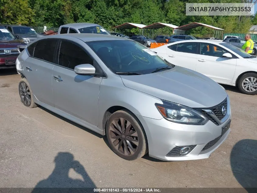 2017 Nissan Sentra Sr VIN: 3N1AB7AP6HY333553 Lot: 40118143