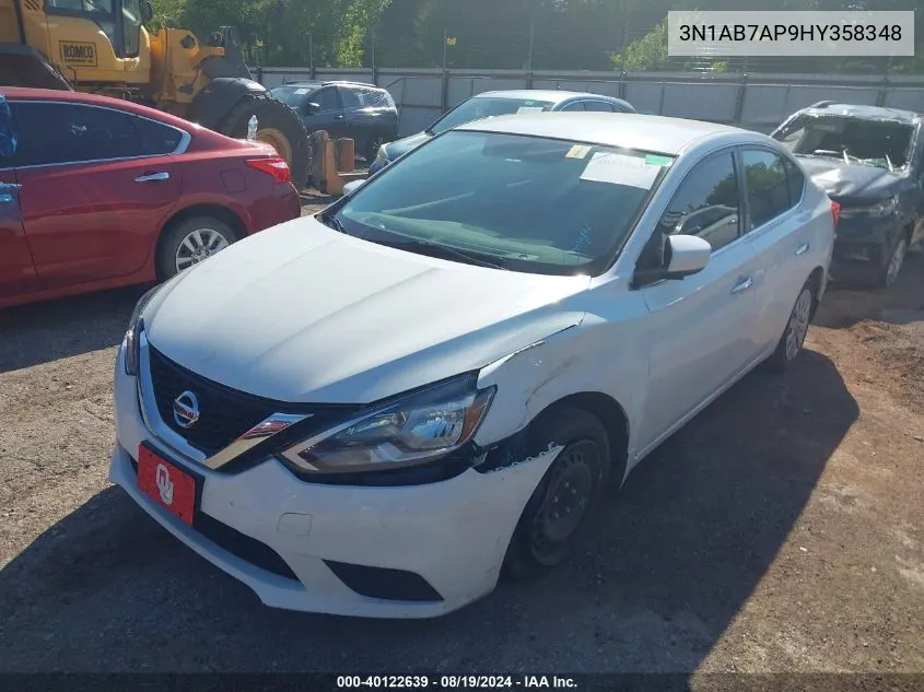 2017 Nissan Sentra Sv VIN: 3N1AB7AP9HY358348 Lot: 40122639