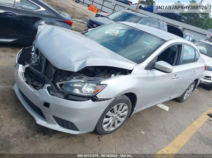 2017 Nissan Sentra S VIN: 3N1AB7AP9HY388126 Lot: 40131079