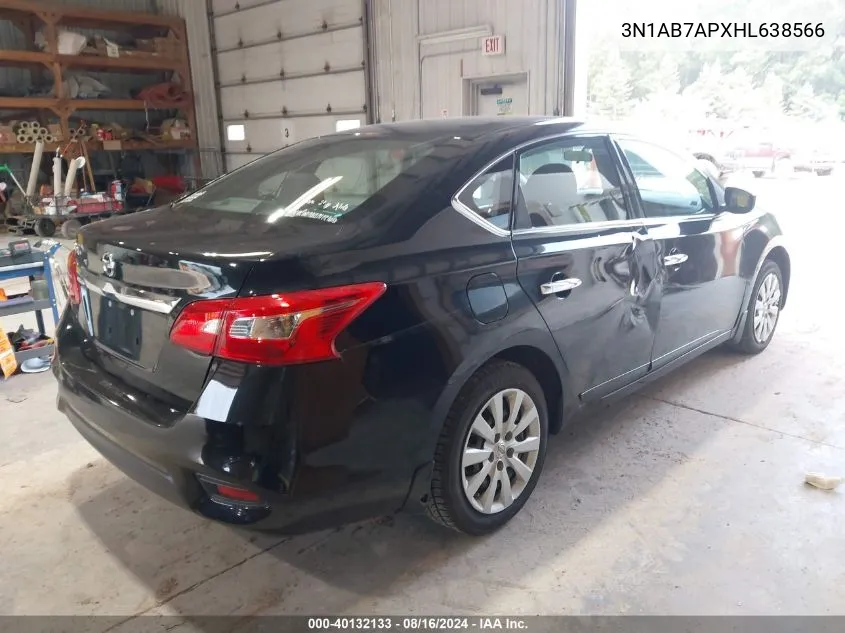 3N1AB7APXHL638566 2017 Nissan Sentra S