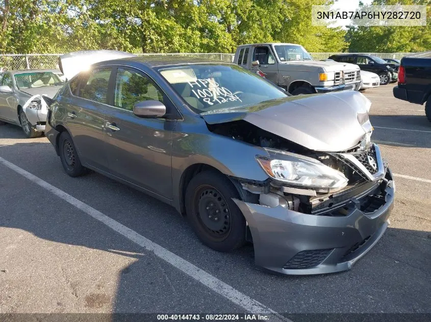 2017 Nissan Sentra S VIN: 3N1AB7AP6HY282720 Lot: 40144743