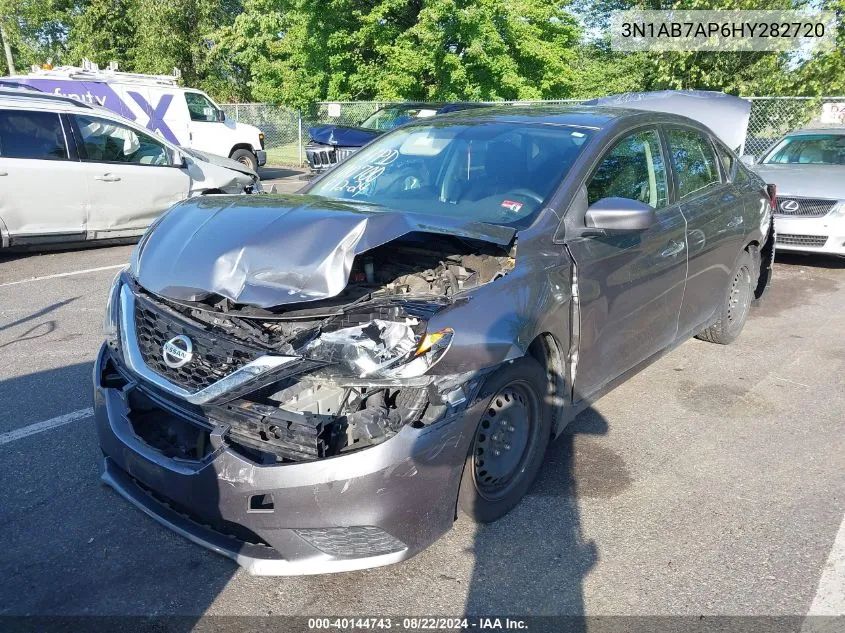 2017 Nissan Sentra S VIN: 3N1AB7AP6HY282720 Lot: 40144743