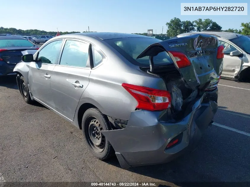 2017 Nissan Sentra S VIN: 3N1AB7AP6HY282720 Lot: 40144743