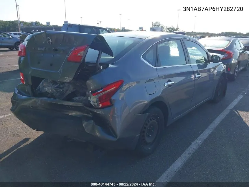 2017 Nissan Sentra S VIN: 3N1AB7AP6HY282720 Lot: 40144743