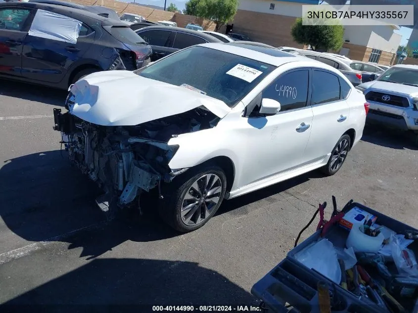 2017 Nissan Sentra Sr Turbo/Nismo VIN: 3N1CB7AP4HY335567 Lot: 40144990