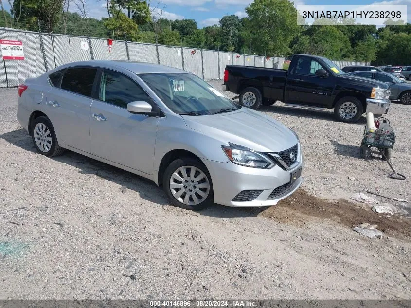 2017 Nissan Sentra S VIN: 3N1AB7AP1HY238298 Lot: 40145896