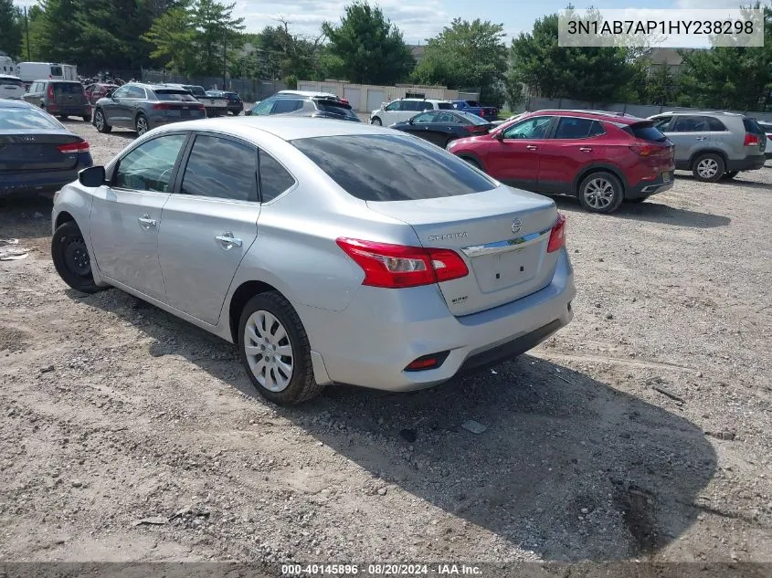 2017 Nissan Sentra S VIN: 3N1AB7AP1HY238298 Lot: 40145896