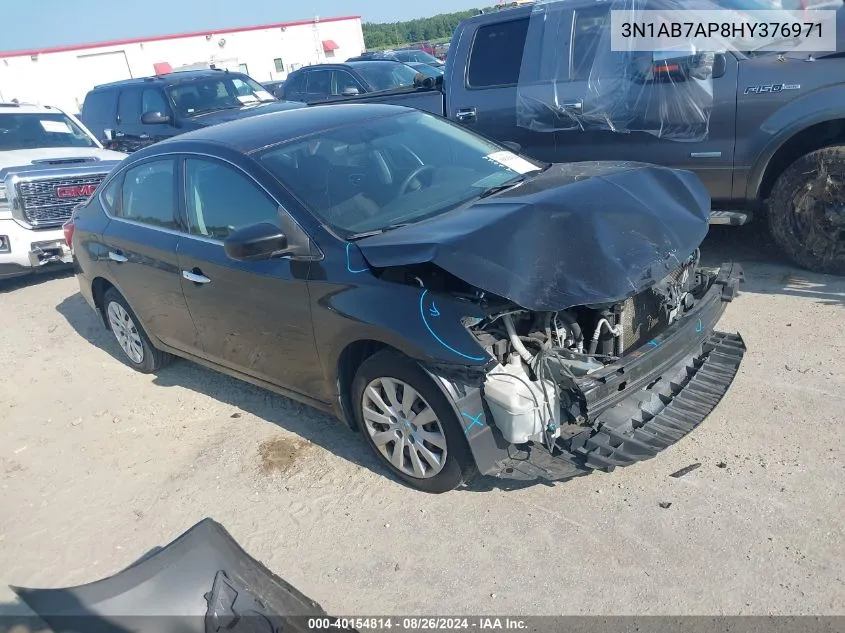 2017 Nissan Sentra Sv VIN: 3N1AB7AP8HY376971 Lot: 40154814