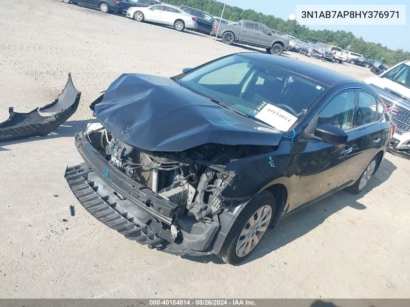 2017 Nissan Sentra Sv VIN: 3N1AB7AP8HY376971 Lot: 40154814