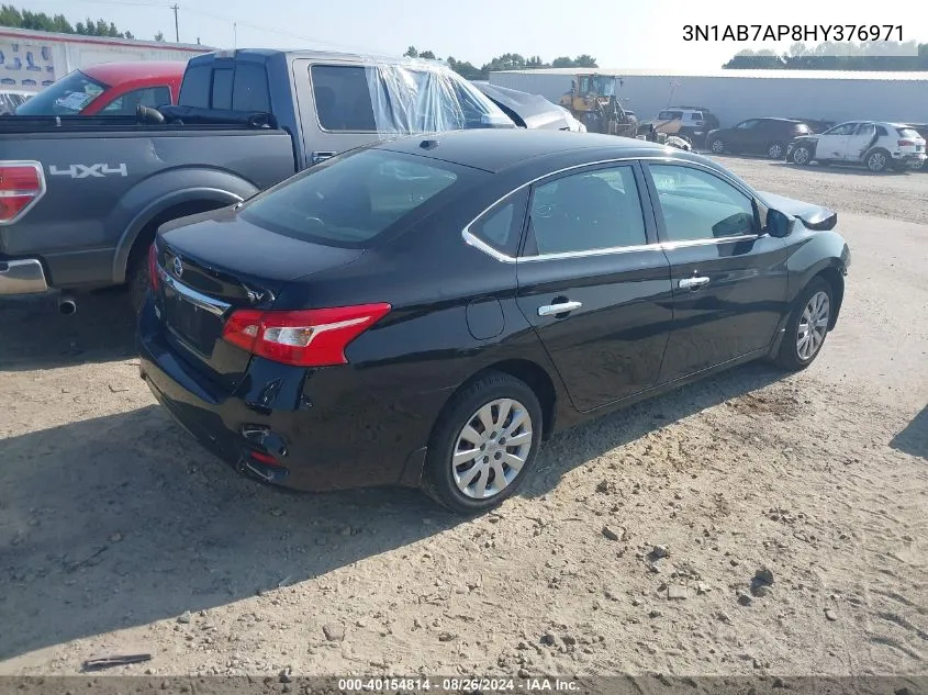 2017 Nissan Sentra Sv VIN: 3N1AB7AP8HY376971 Lot: 40154814