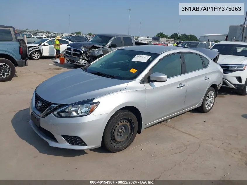 2017 Nissan Sentra S VIN: 3N1AB7AP1HY375063 Lot: 40154967