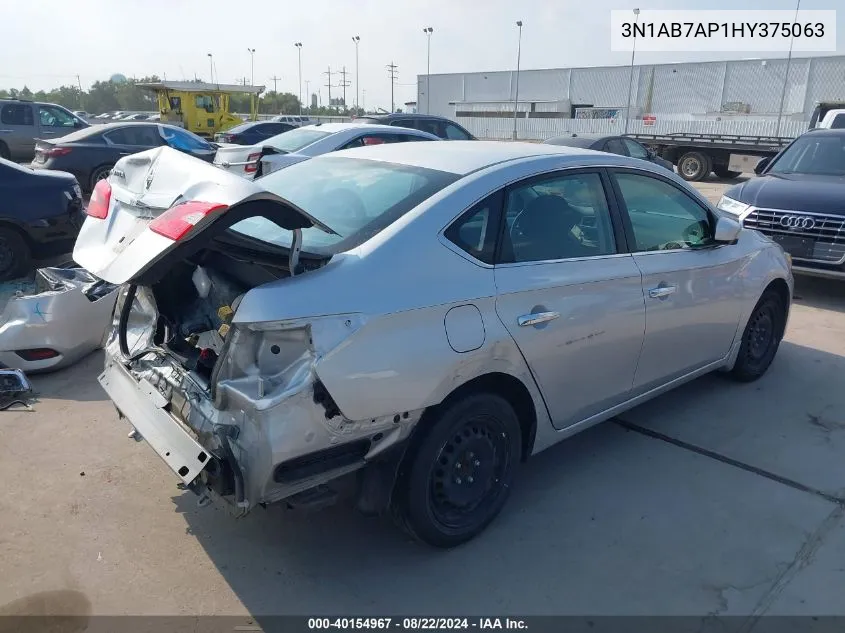 2017 Nissan Sentra S VIN: 3N1AB7AP1HY375063 Lot: 40154967