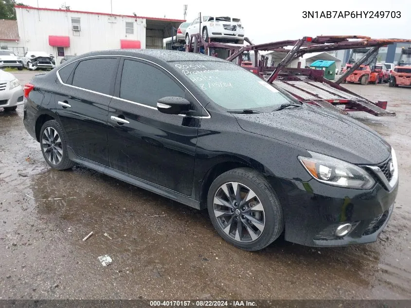 2017 Nissan Sentra Sr VIN: 3N1AB7AP6HY249703 Lot: 40170157