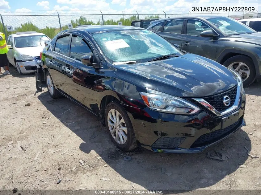 2017 Nissan Sentra S VIN: 3N1AB7AP8HY222809 Lot: 40180915