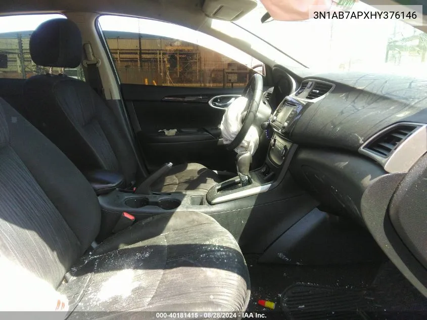 3N1AB7APXHY376146 2017 Nissan Sentra Sv