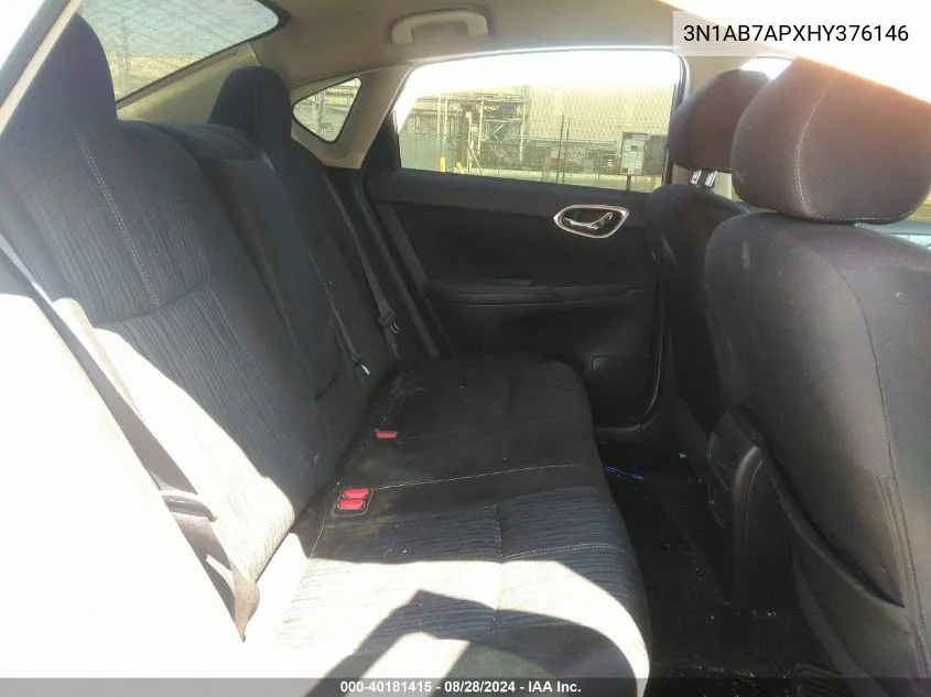 3N1AB7APXHY376146 2017 Nissan Sentra Sv