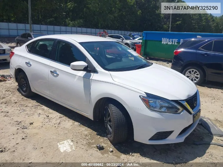 2017 Nissan Sentra Sv VIN: 3N1AB7AP4HY325290 Lot: 40189662