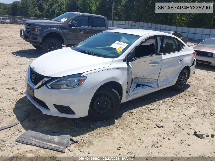 2017 Nissan Sentra Sv VIN: 3N1AB7AP4HY325290 Lot: 40189662