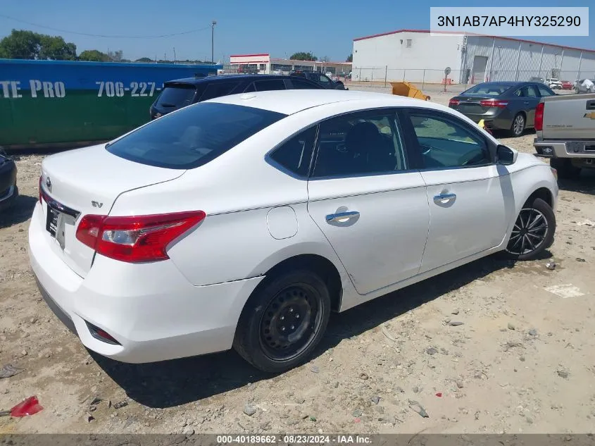 2017 Nissan Sentra Sv VIN: 3N1AB7AP4HY325290 Lot: 40189662