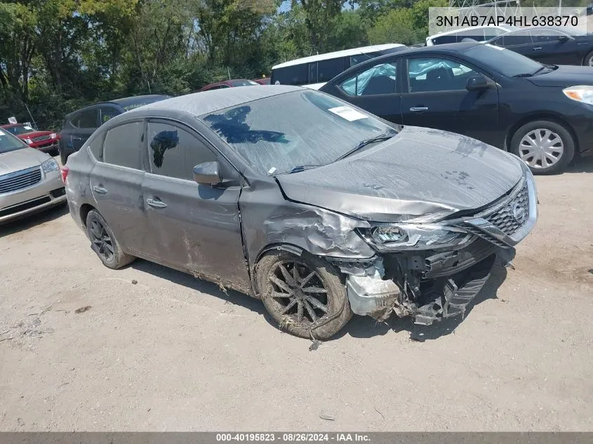 3N1AB7AP4HL638370 2017 Nissan Sentra Sv