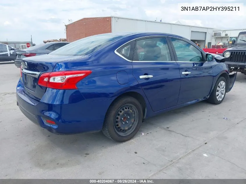 2017 Nissan Sentra S VIN: 3N1AB7AP2HY395211 Lot: 40204067