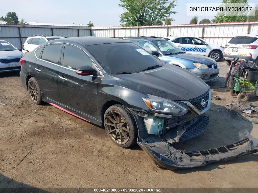 2017 Nissan Sentra Nismo VIN: 3N1CB7AP8HY334387 Lot: 40213865