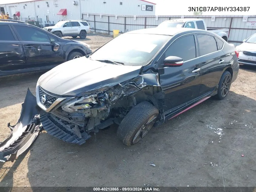 2017 Nissan Sentra Nismo VIN: 3N1CB7AP8HY334387 Lot: 40213865