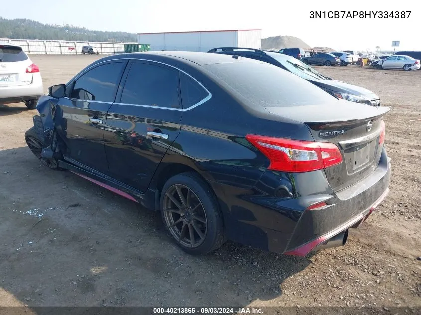 3N1CB7AP8HY334387 2017 Nissan Sentra Nismo