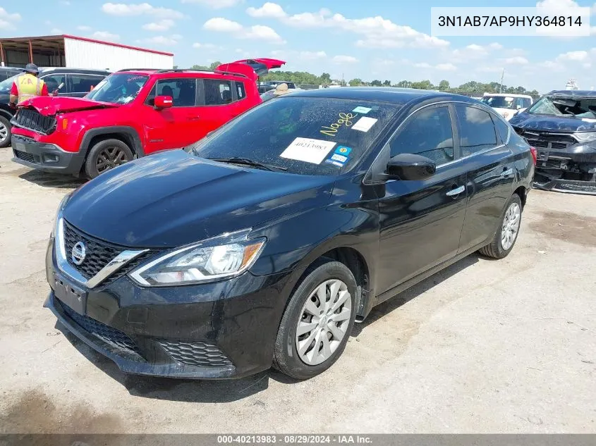 2017 Nissan Sentra Sv VIN: 3N1AB7AP9HY364814 Lot: 40213983