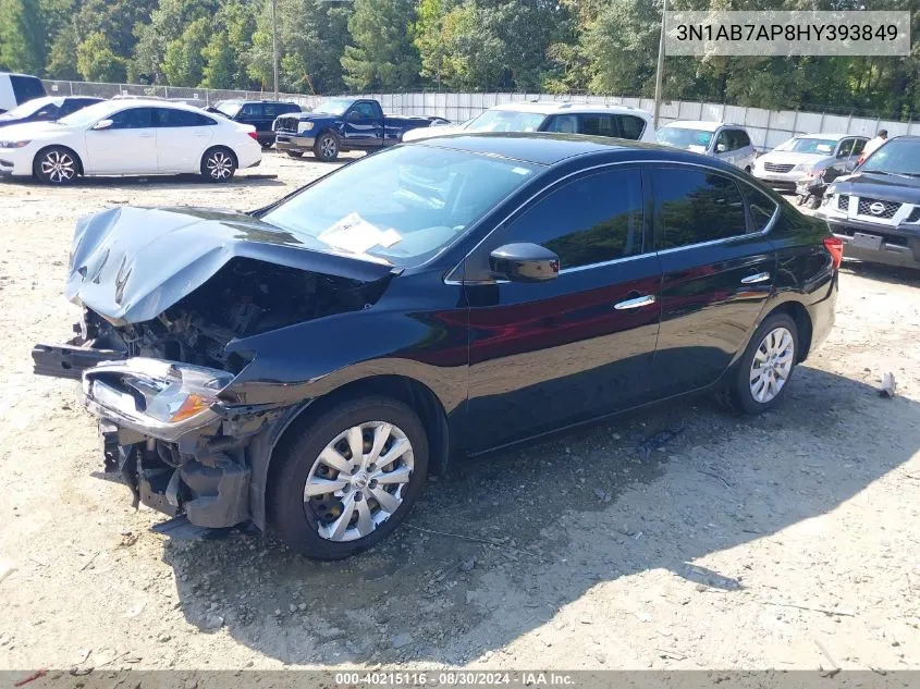 2017 Nissan Sentra S VIN: 3N1AB7AP8HY393849 Lot: 40215116