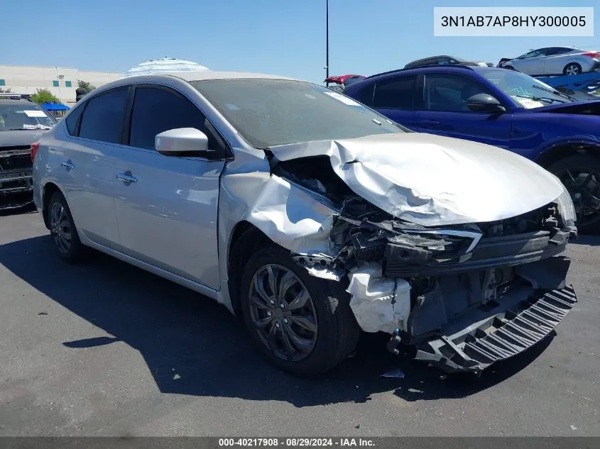 3N1AB7AP8HY300005 2017 Nissan Sentra S