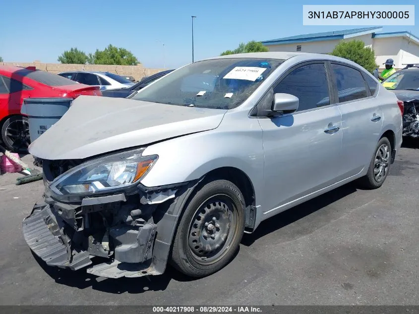 2017 Nissan Sentra S VIN: 3N1AB7AP8HY300005 Lot: 40217908