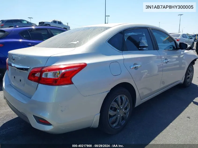 2017 Nissan Sentra S VIN: 3N1AB7AP8HY300005 Lot: 40217908