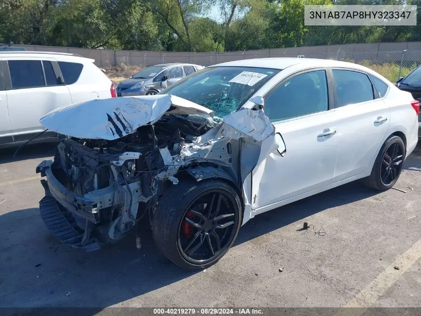 2017 Nissan Sentra S VIN: 3N1AB7AP8HY323347 Lot: 40219279