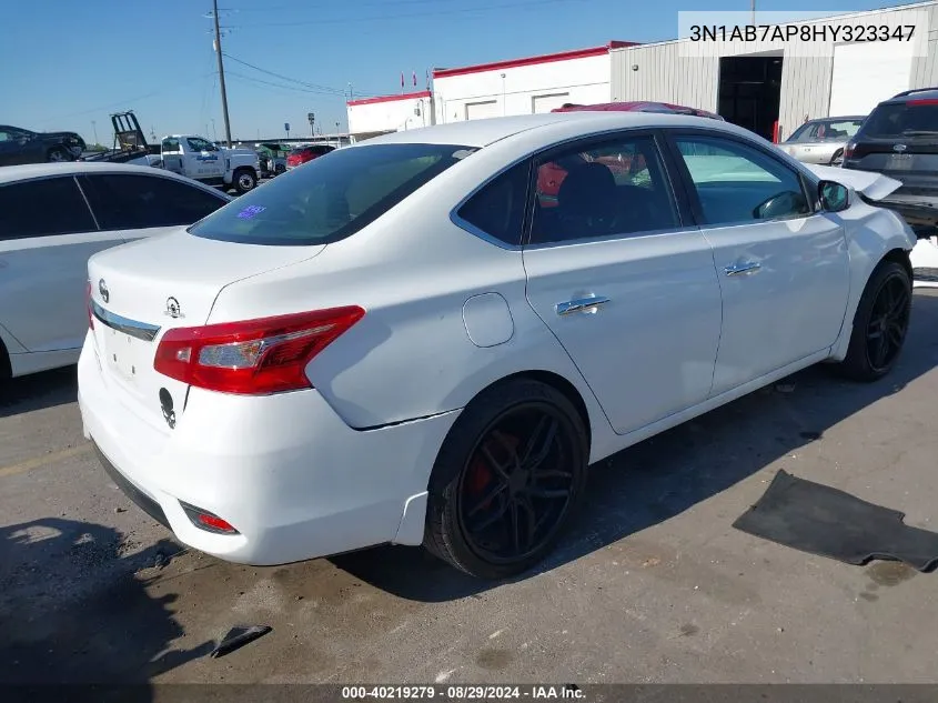 2017 Nissan Sentra S VIN: 3N1AB7AP8HY323347 Lot: 40219279