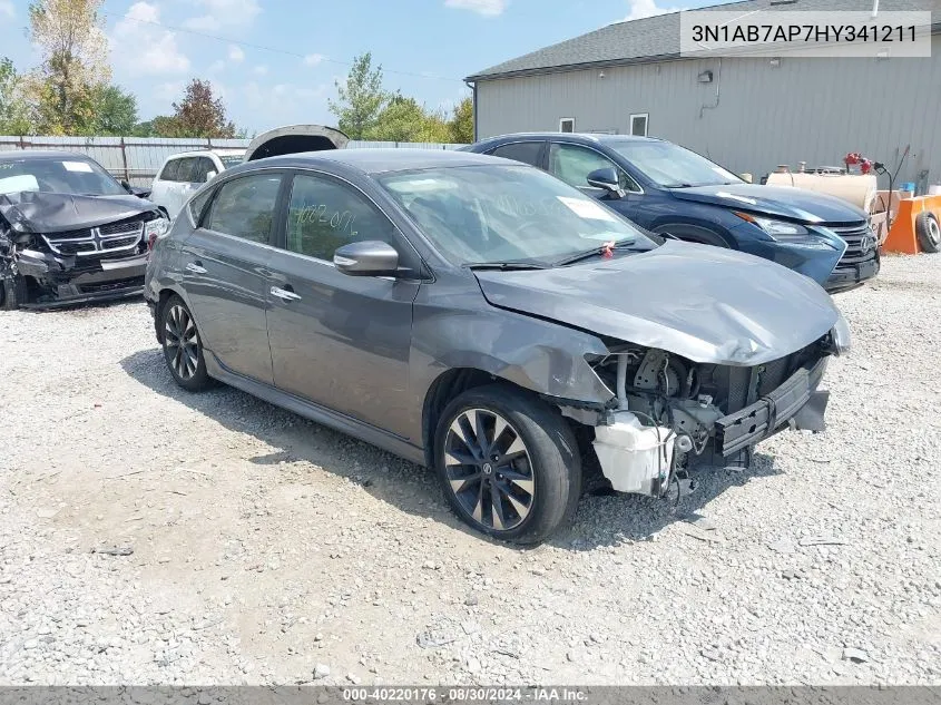 2017 Nissan Sentra Sr VIN: 3N1AB7AP7HY341211 Lot: 40220176