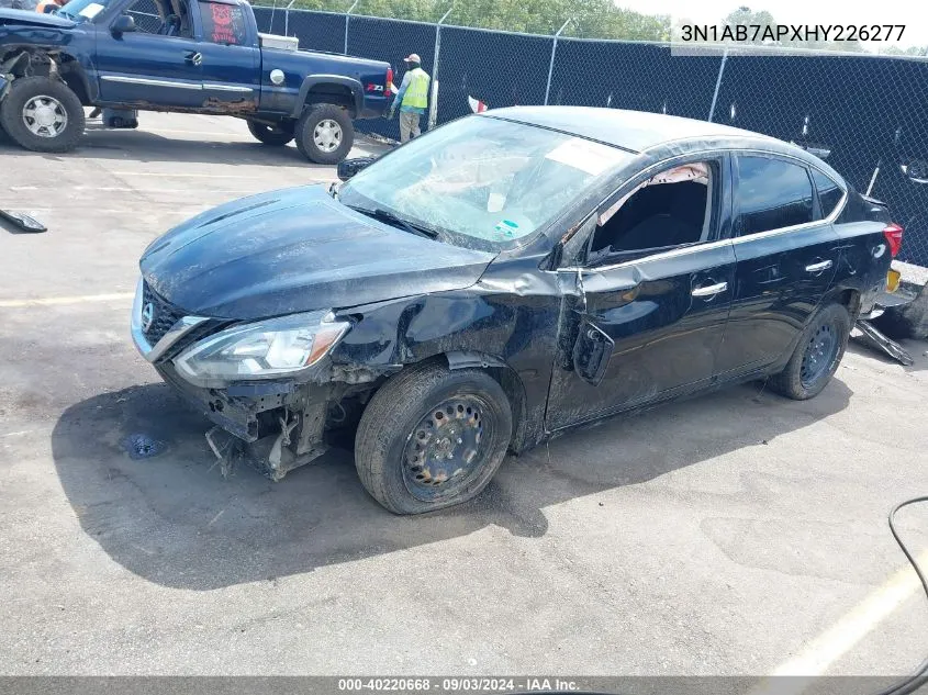 2017 Nissan Sentra S VIN: 3N1AB7APXHY226277 Lot: 40220668