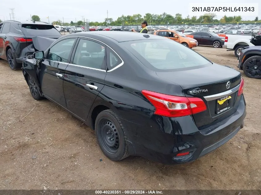 2017 Nissan Sentra Sv VIN: 3N1AB7AP5HL641343 Lot: 40230351