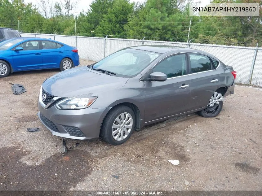 2017 Nissan Sentra S VIN: 3N1AB7AP4HY219860 Lot: 40231667