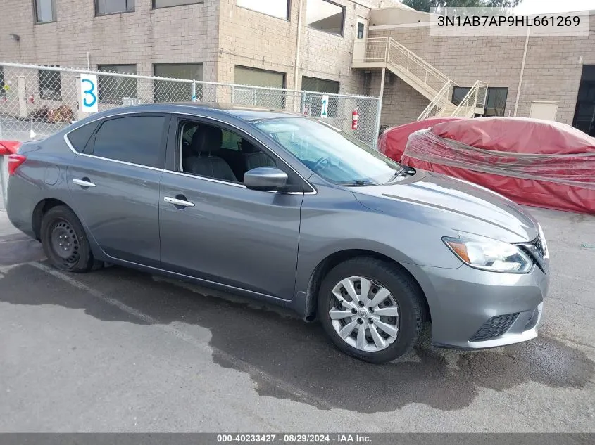 2017 Nissan Sentra Sv VIN: 3N1AB7AP9HL661269 Lot: 40233427