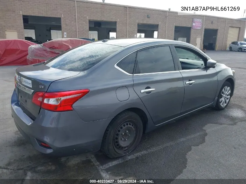 3N1AB7AP9HL661269 2017 Nissan Sentra Sv